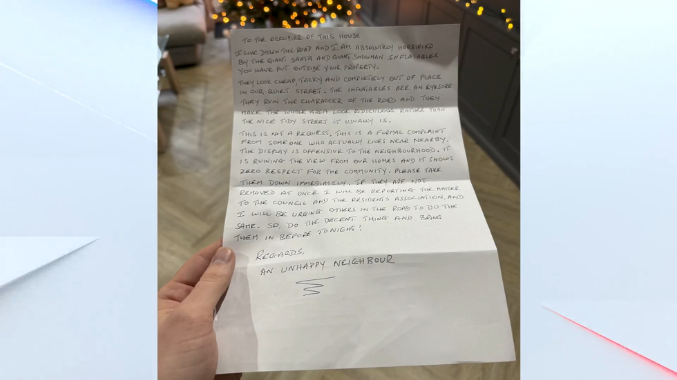 Dave Goodings letter