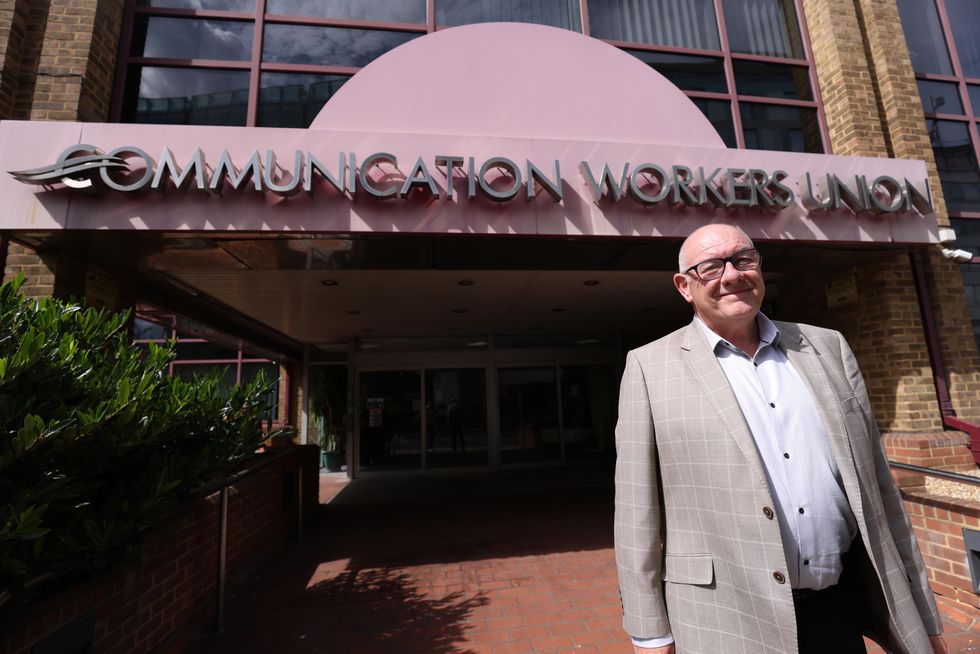 Dave Ward, general Secretary of the Communication Workers Union (CWU) before announcing the result of the ballot of BT workers for industrial action over pay