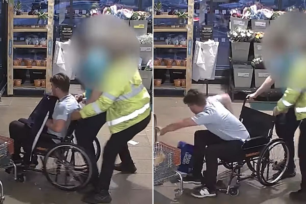 Davey Brown assualted Sainsbury's security aftter his attempt to steal beer while posing as someone in a wheelchair was rumbled