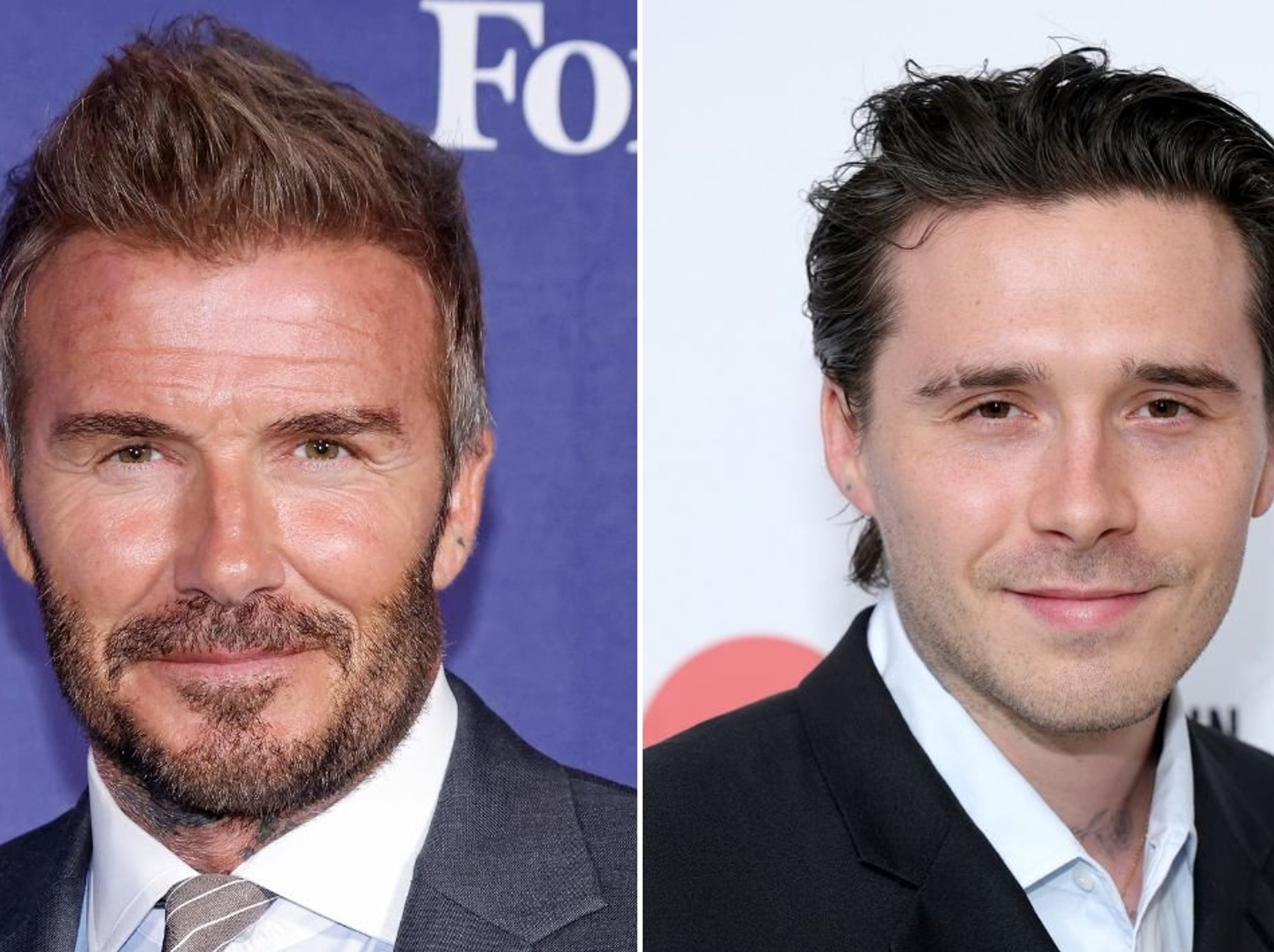 David Beckham and Brooklyn Beckham