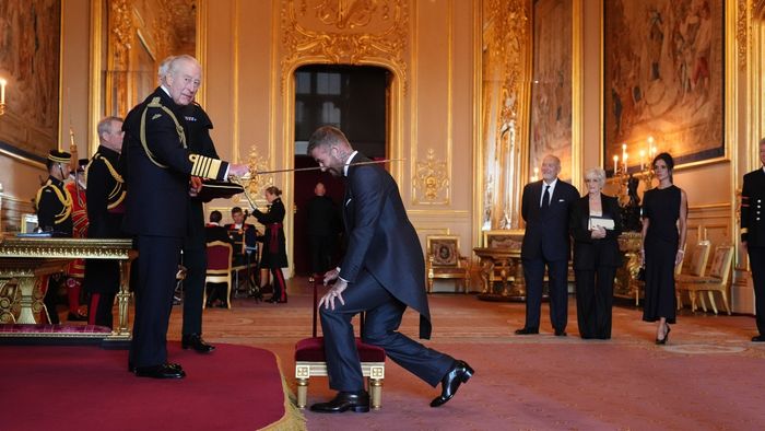 David Beckham and King Charles