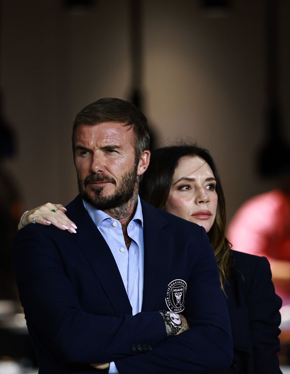 David Beckham and Victoria