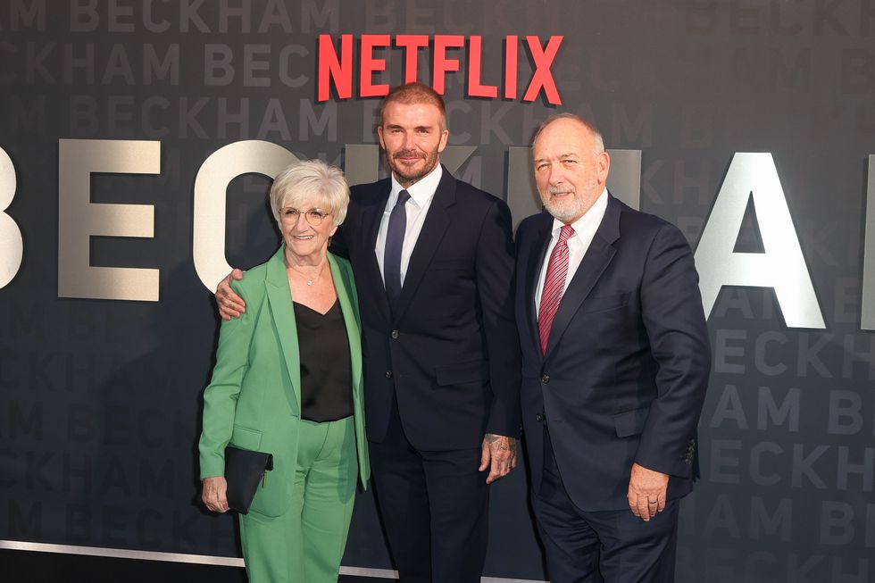 David Beckham and Victoria