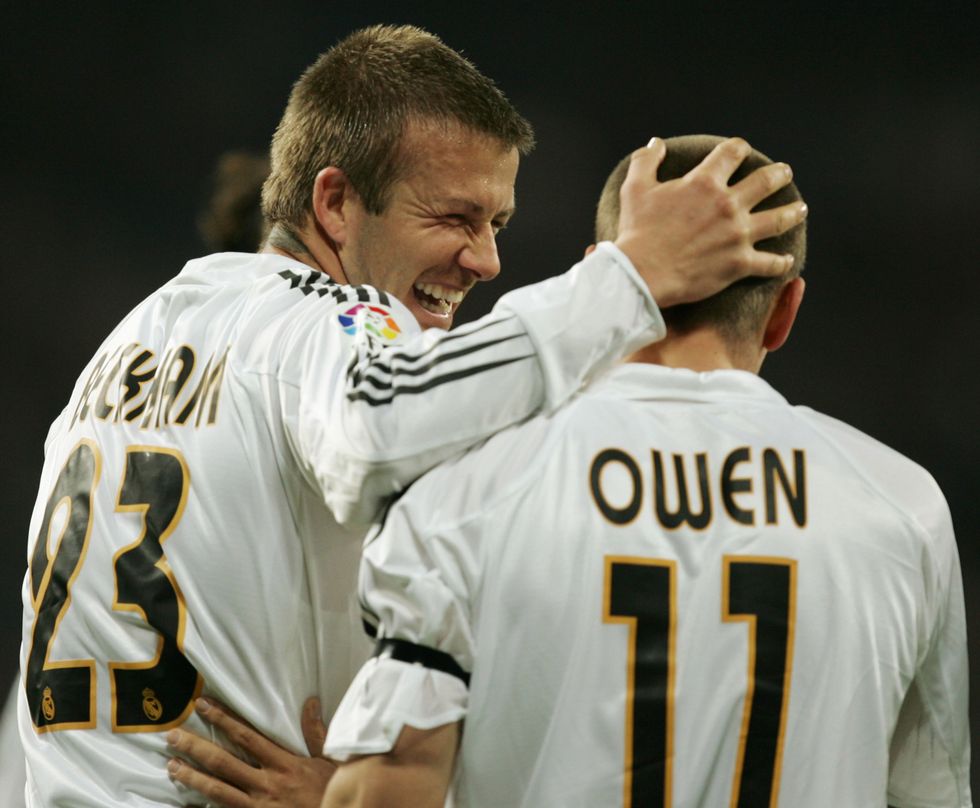 David Beckham Michael Owen