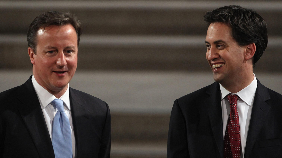 David Cameron and Ed Miliband