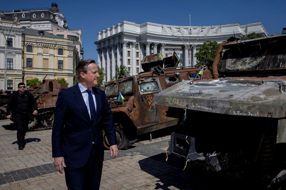 David Cameron in Lviv