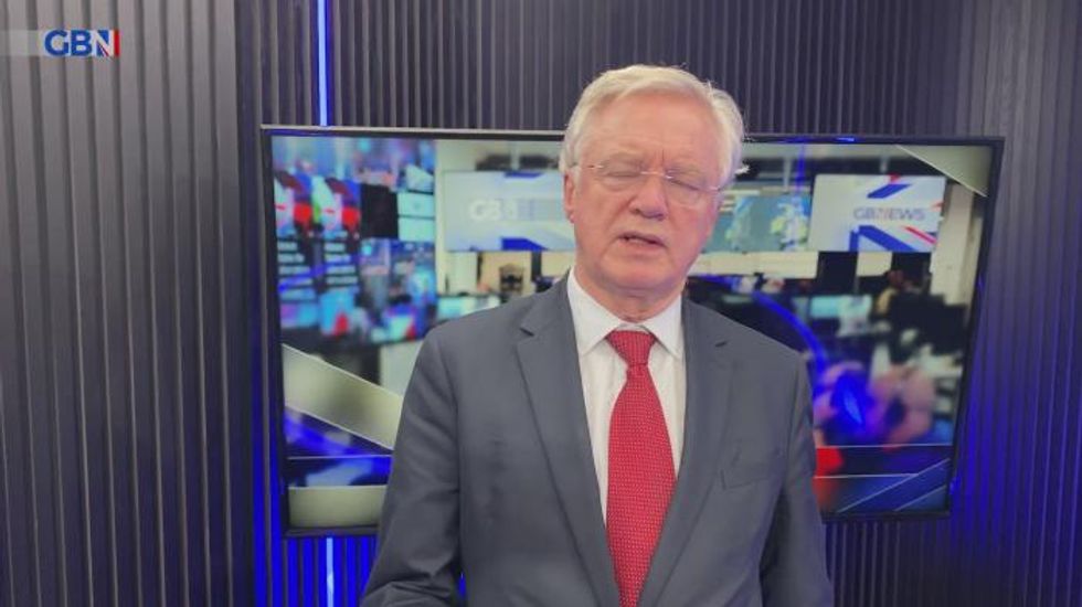 David Davis tells GB News Boris Johnson should retract and apologise for Savile comments aimed at Keir Starmer after protesters surround Labour leader