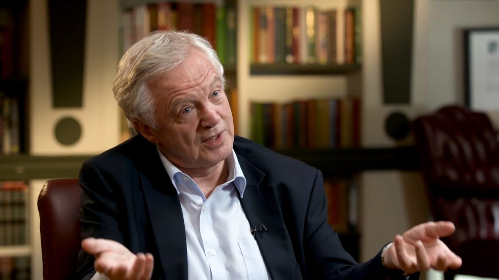 David Davis speaking with GB News