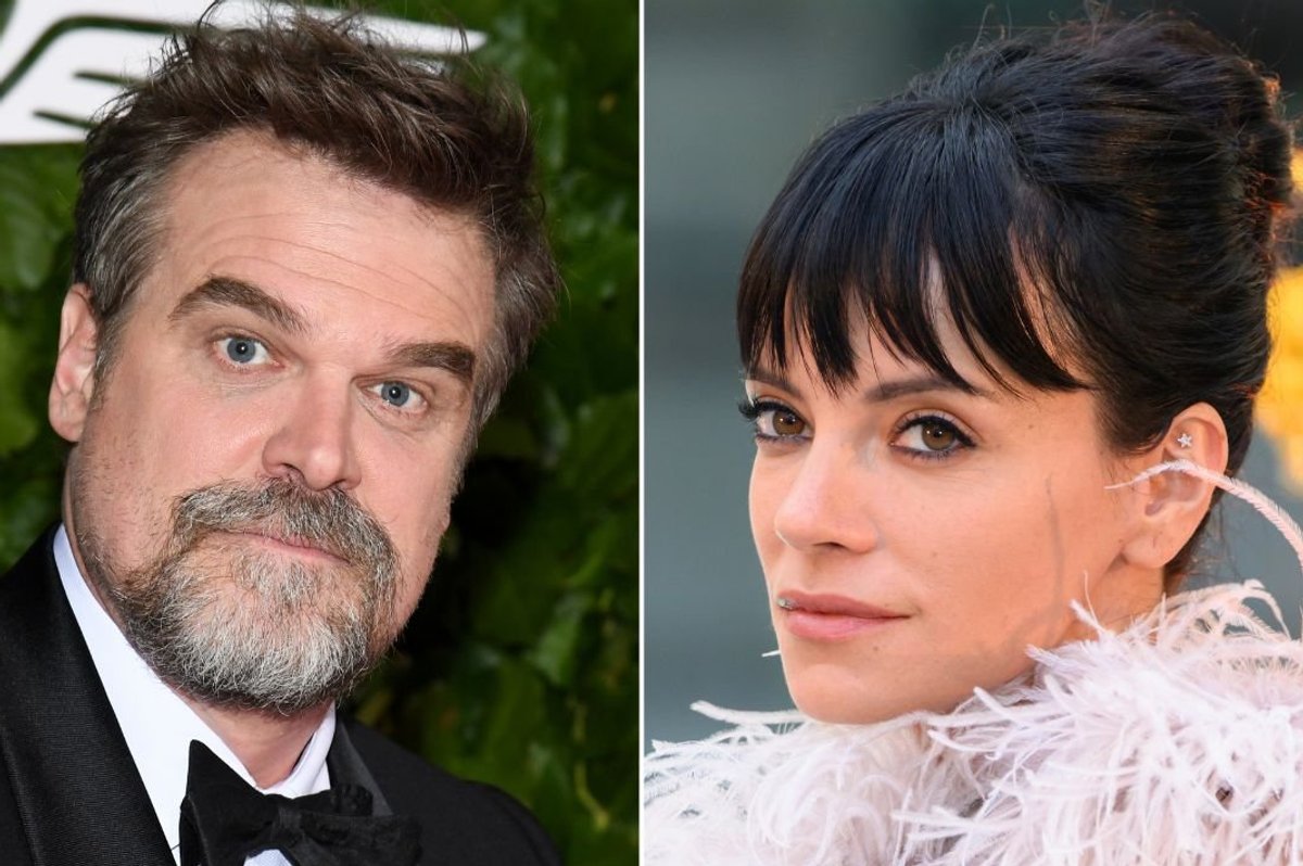 David Harbour and Lily Allen
