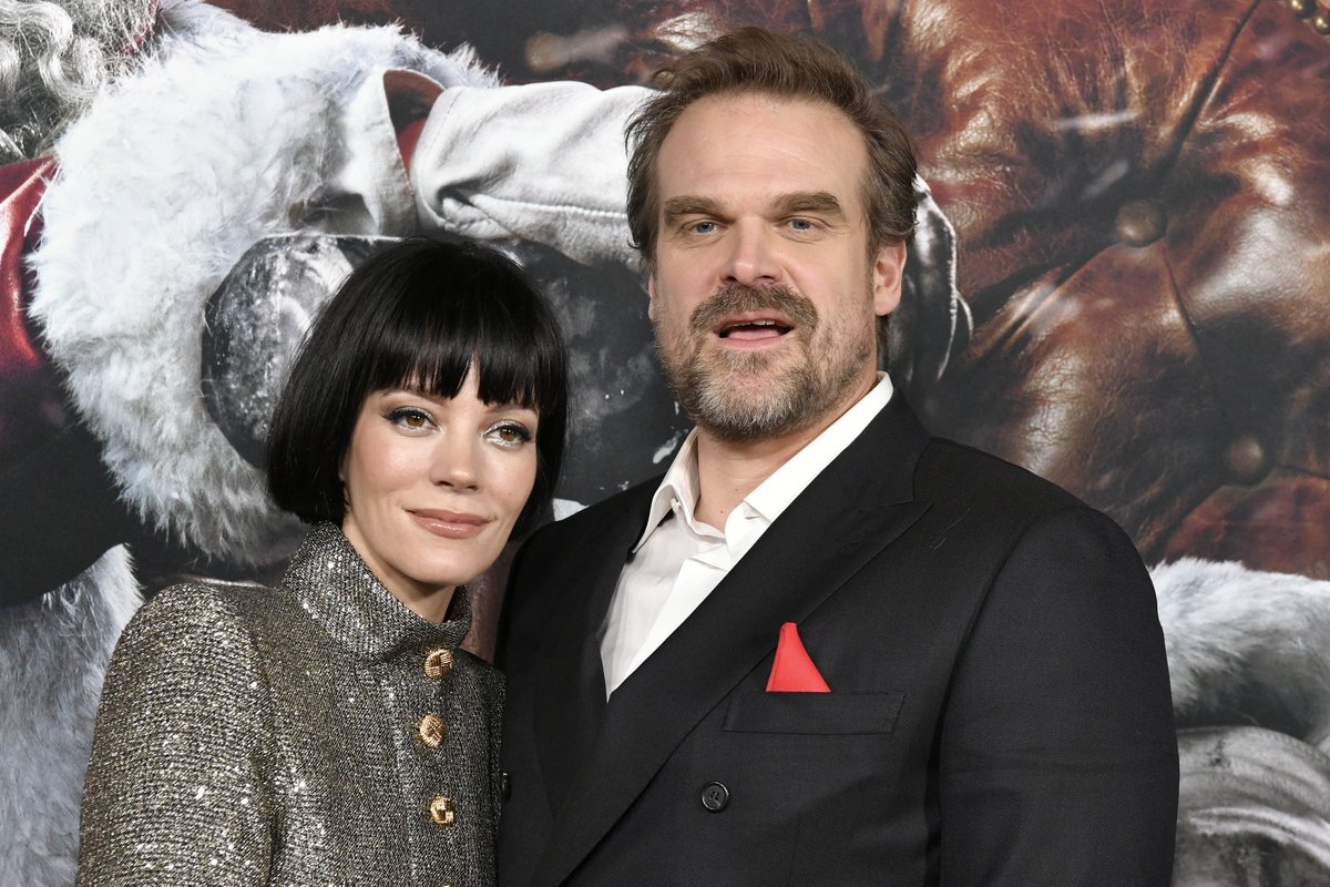 David Harbour and Lily Allen