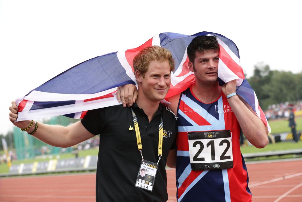 David Henson and Prince Harry