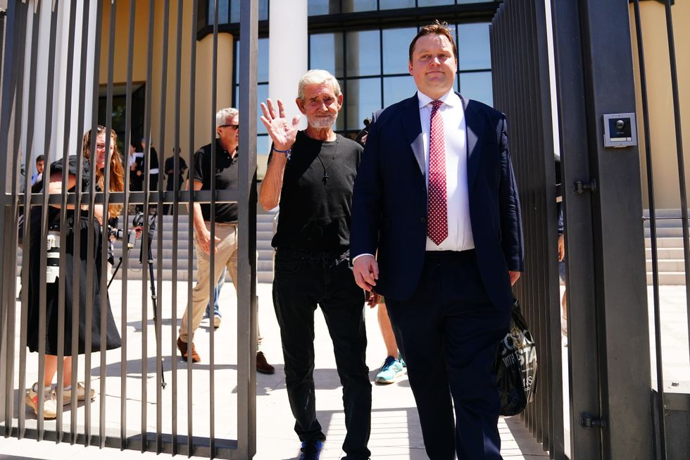 David Hunter leaving court