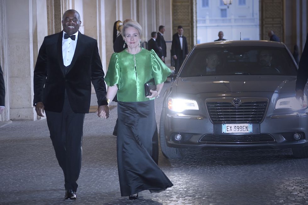 David Lammy and his wife Nicola Green