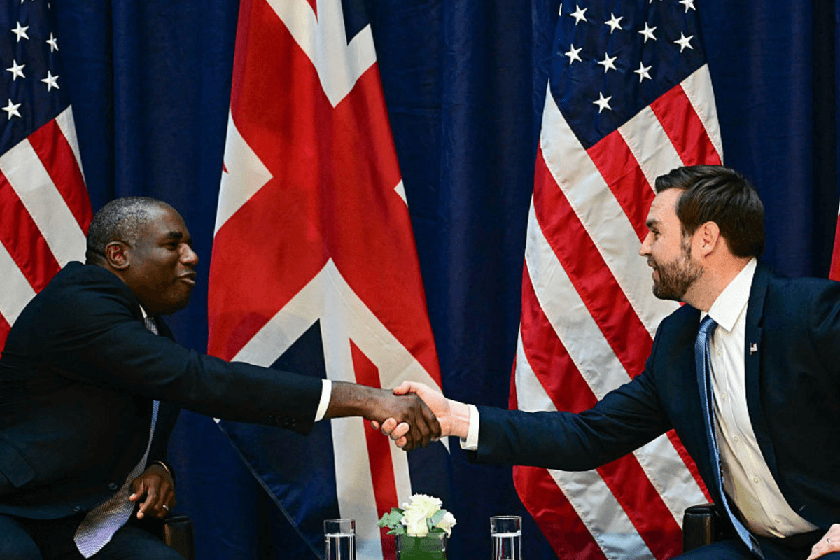 David Lammy and JD Vance