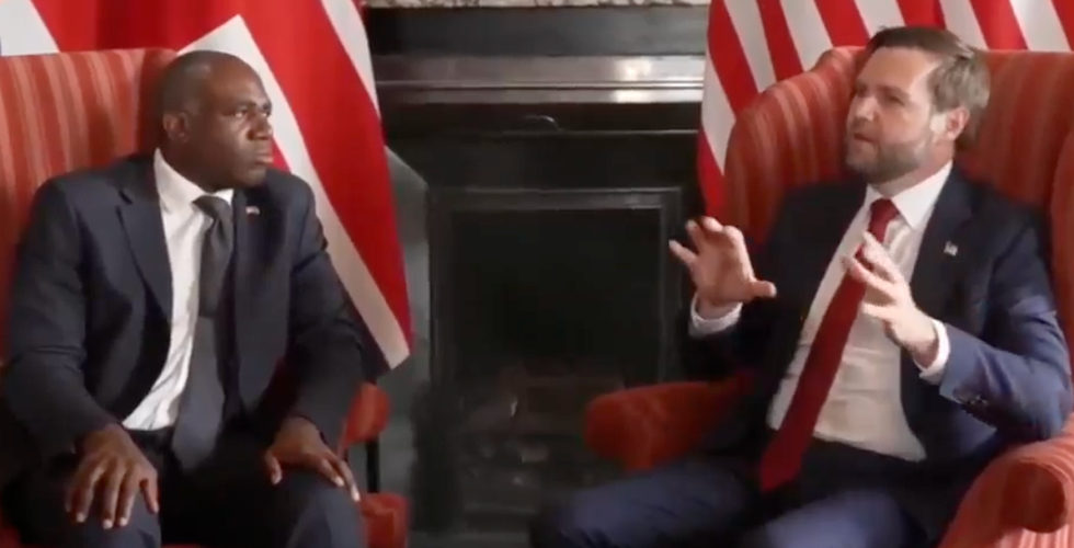 David Lammy and JD Vance