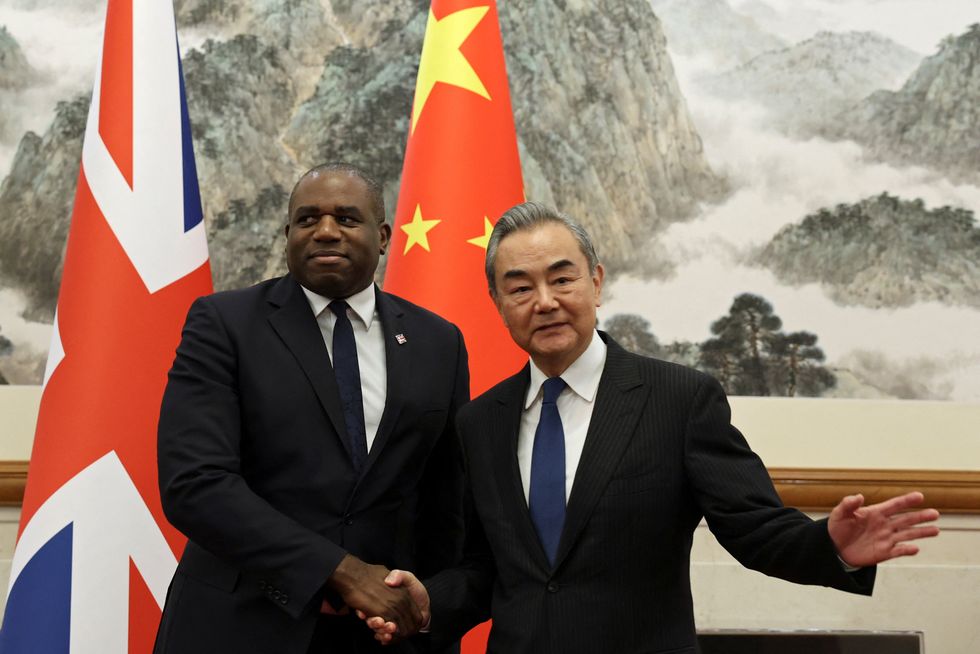 David Lammy and Wang Yi