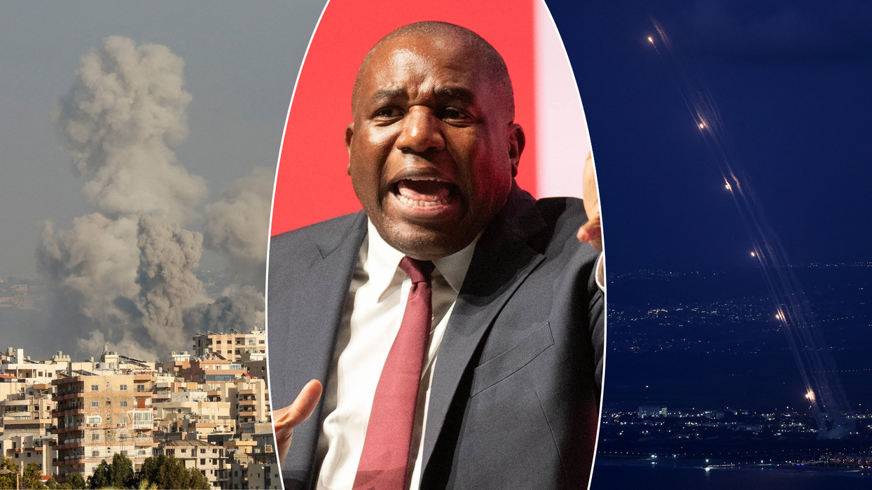 David Lammy/explosion in Tyre, Lebanon/Iron Dome