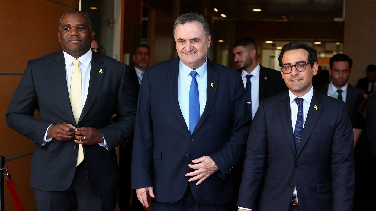 David Lammy, Israel Katz and Stephane Sejourne
