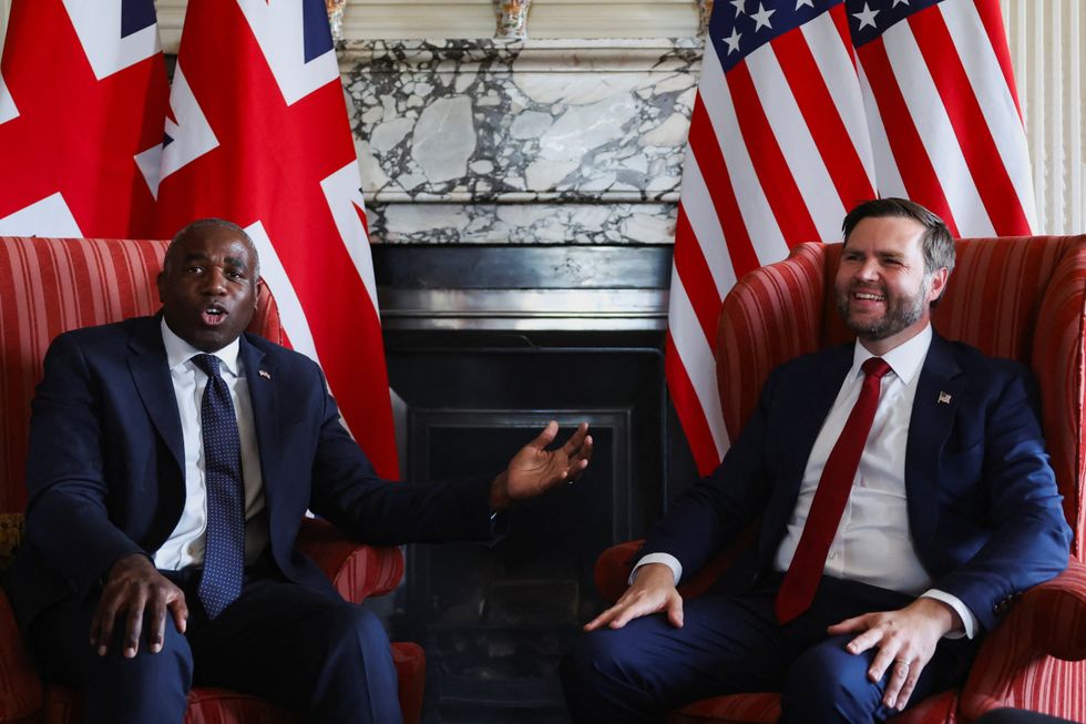 David Lammy with Vice President JD Vance