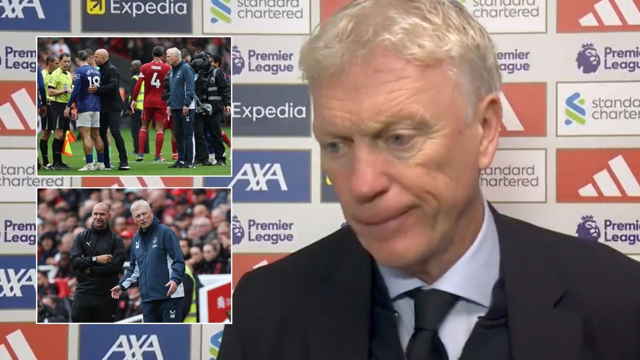 David Moyes blasts referees over 'strange' decision during Everton's defeat to Liverpool