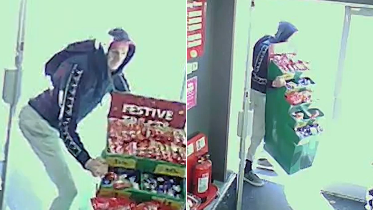 David Mundy stealing chocolate from Morrisons