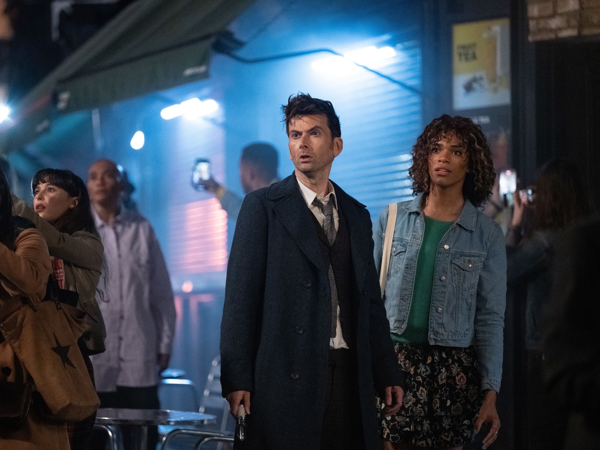 David Tennant and Yasmin Finney