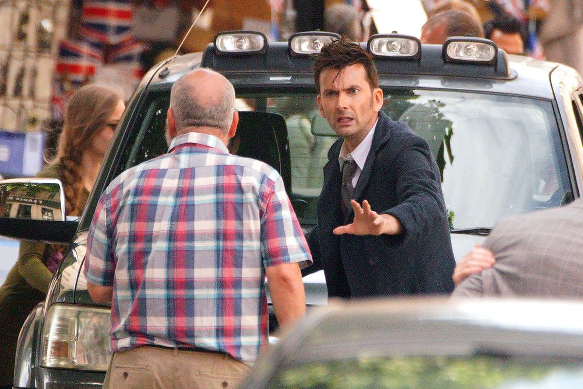 David Tennant films for Doctor Who in Bristol