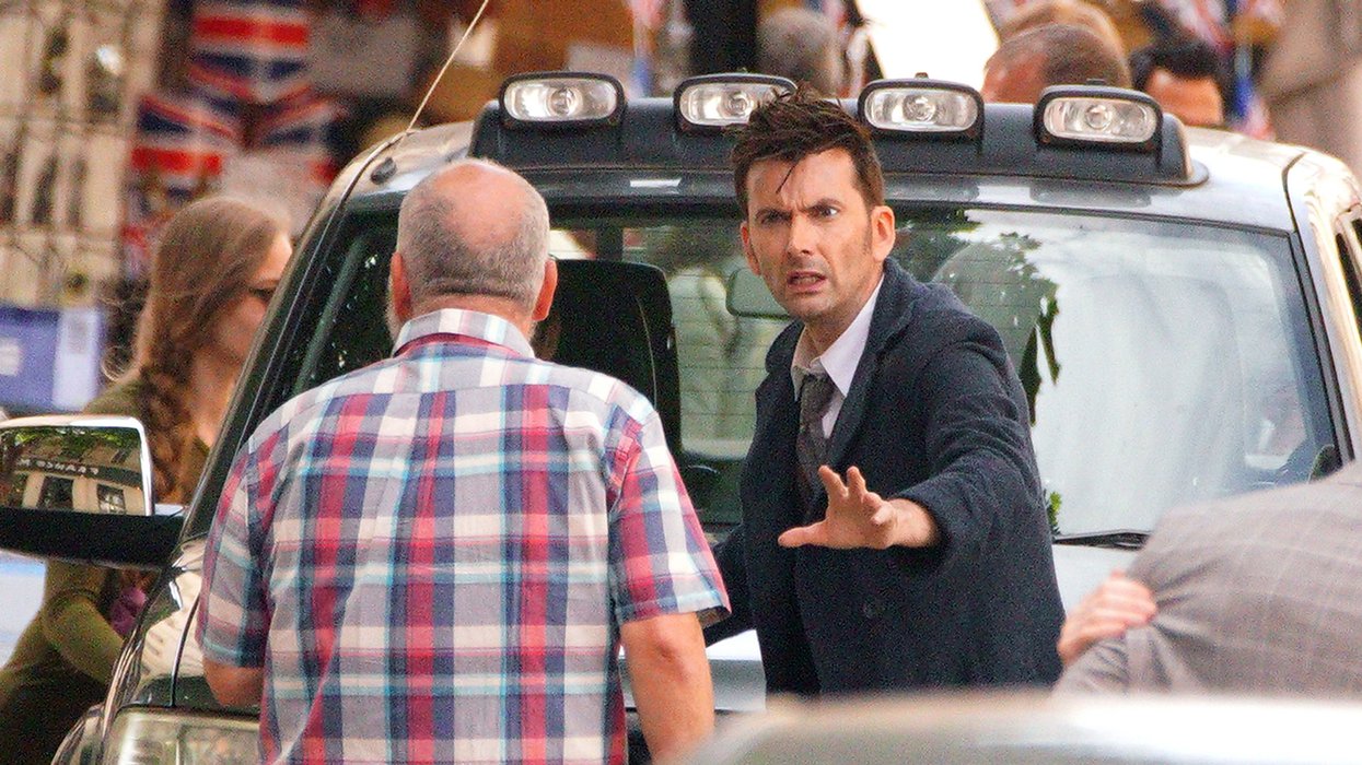 David Tennant films for Doctor Who in Bristol