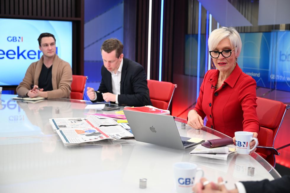 Dawn Neesom in the GB News studio