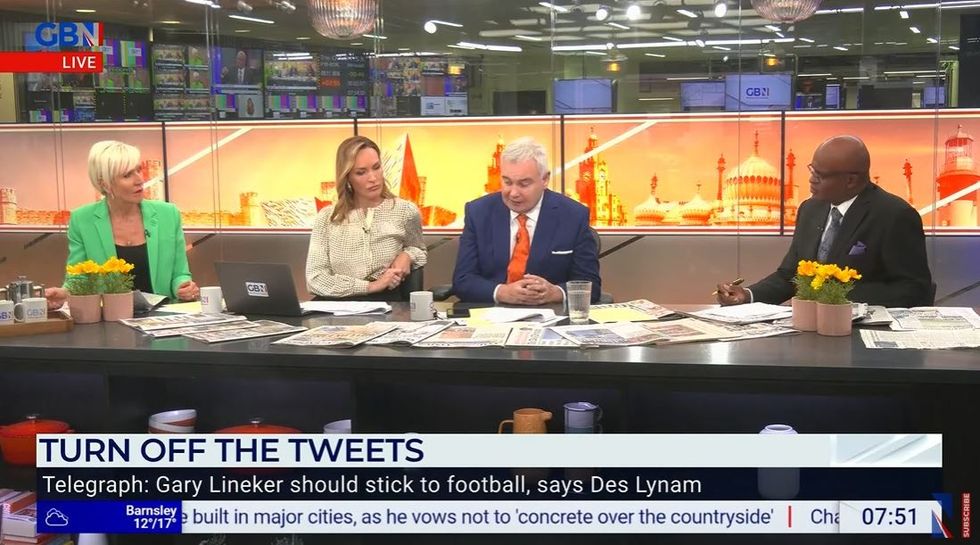 Dawn Neesom, Isabel Webster, Eamonn Holmes and Kriss Akabusi