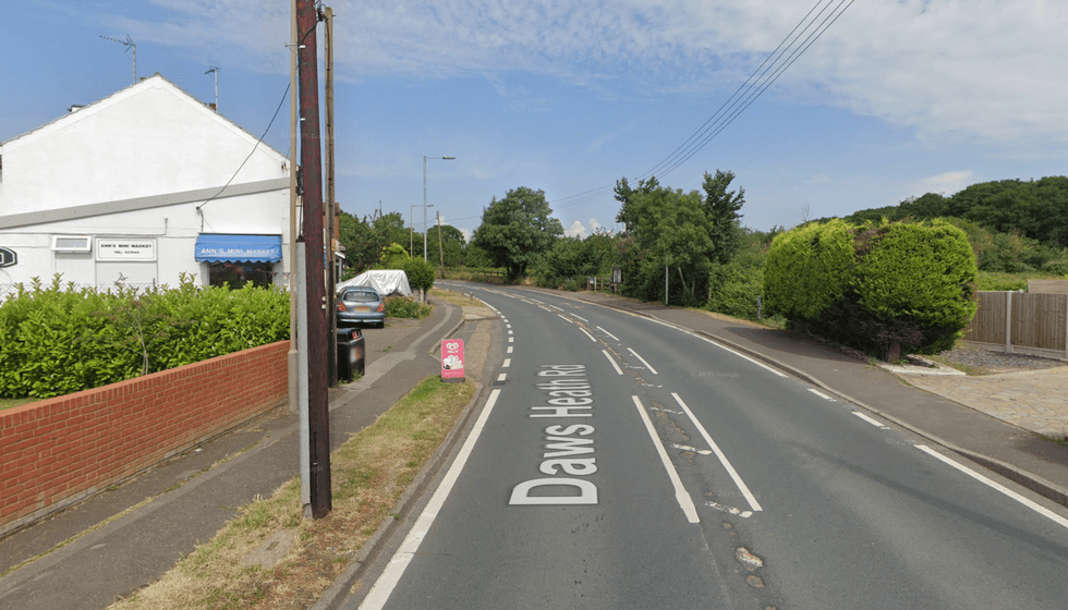 Daws Heath Road near Southend-on-Sea