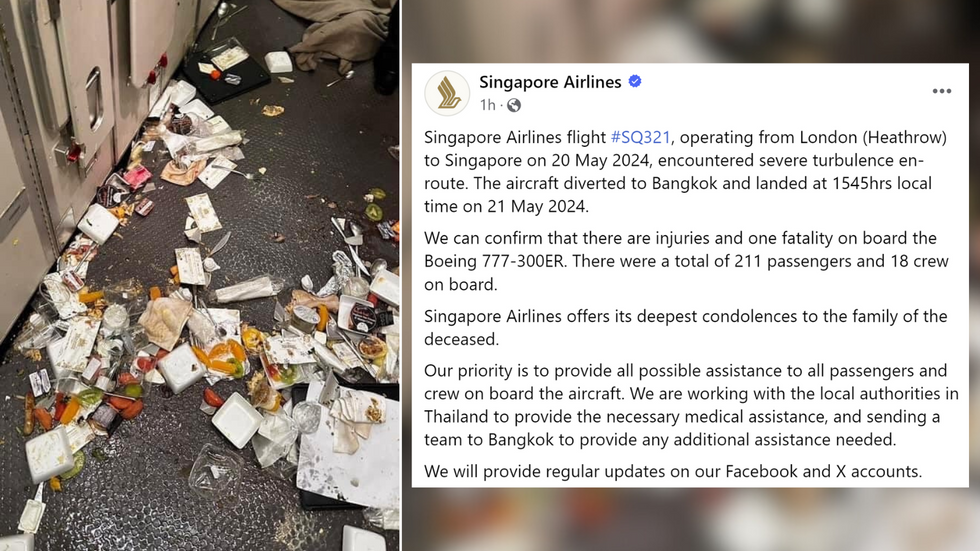 Debris in cabin/Singapore Airlines statement