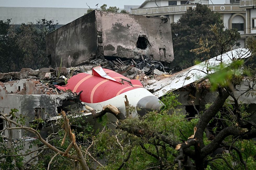 Debris of the crashed Air India flight\u200b