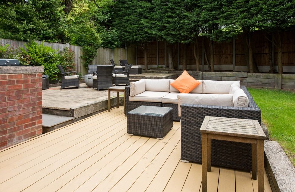 Decking in garden