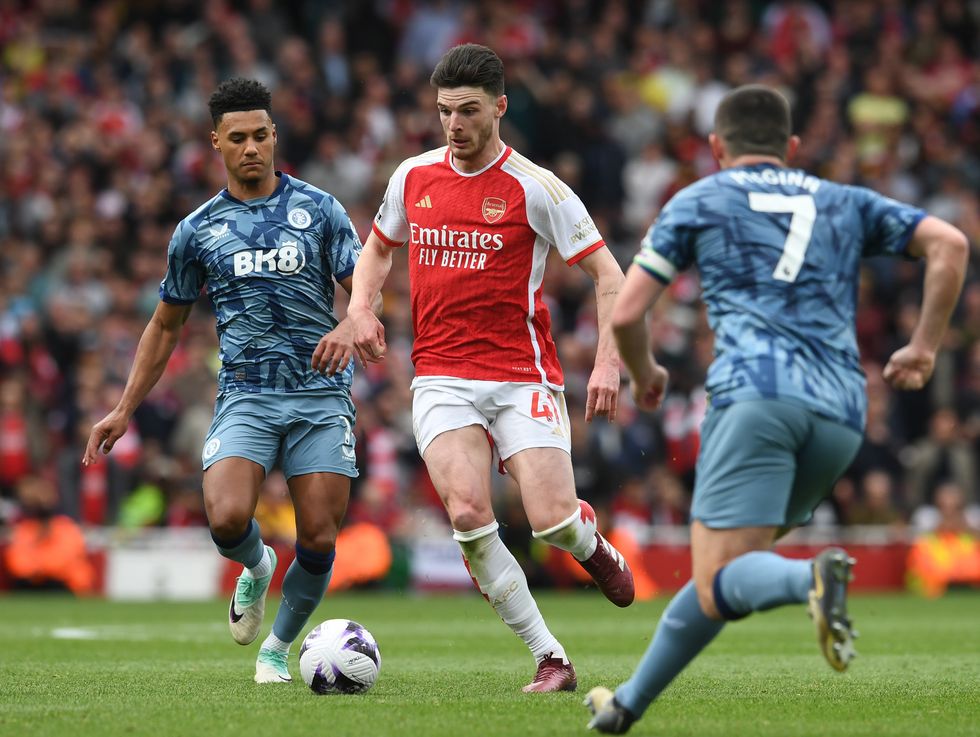 Declan Rice Arsenal Aston Villa