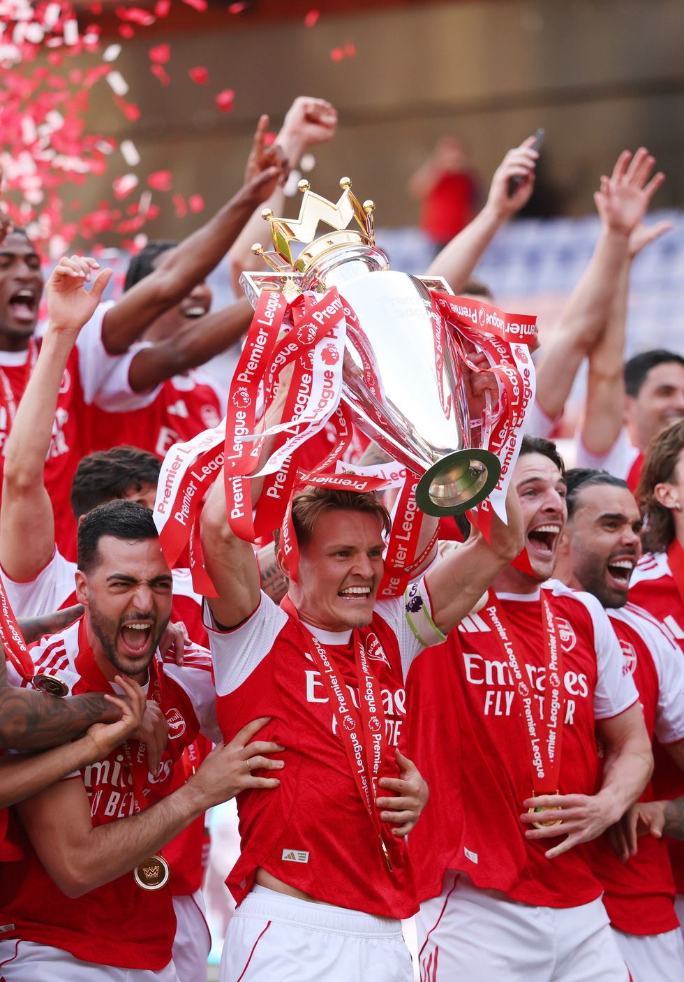 Declan Rice has finally won the Premier League title with Arsenal