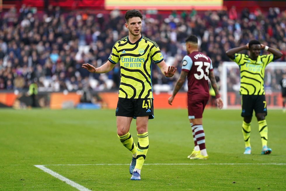 Declan Rice West Ham Arsenal