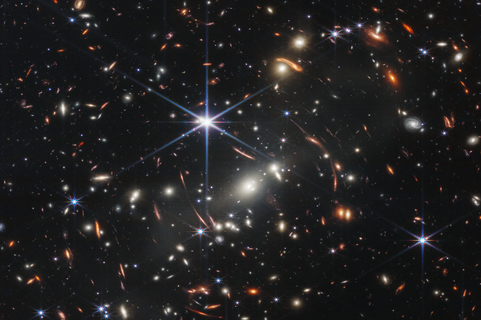 Deep-field image of the universe