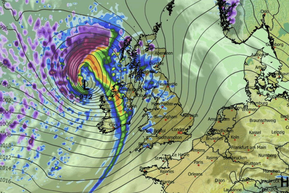 Deep low comes through on Saturday