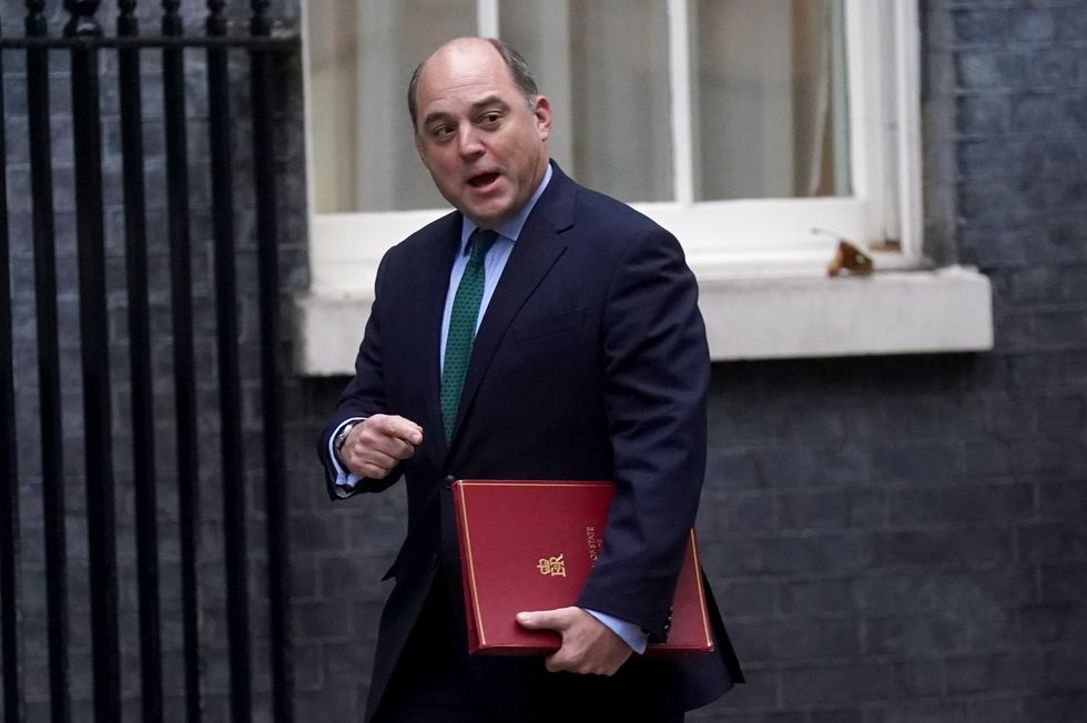 Defence Secretary Ben Wallace arriving in Downing Street.