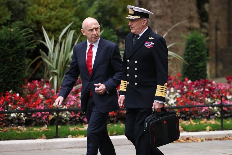 Defence Secretary John Healey and Chief of the Defence Staff, Admiral Sir Tony Radakin