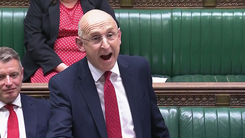 Defence Secretary John Healey making a statement to MPs in the House of Commons, London, on the strategic defence review