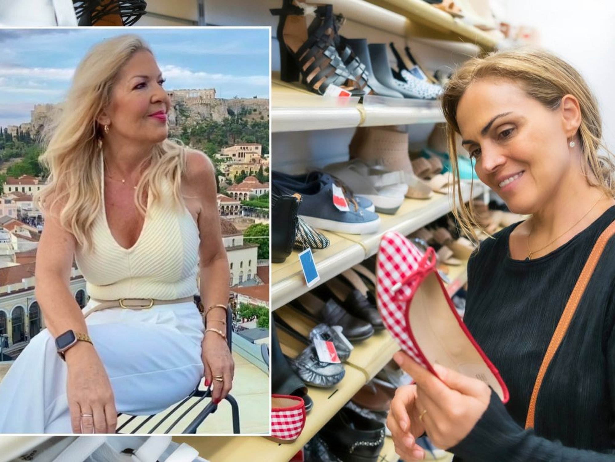 Deirdre Nicholas / Woman shoe shopping