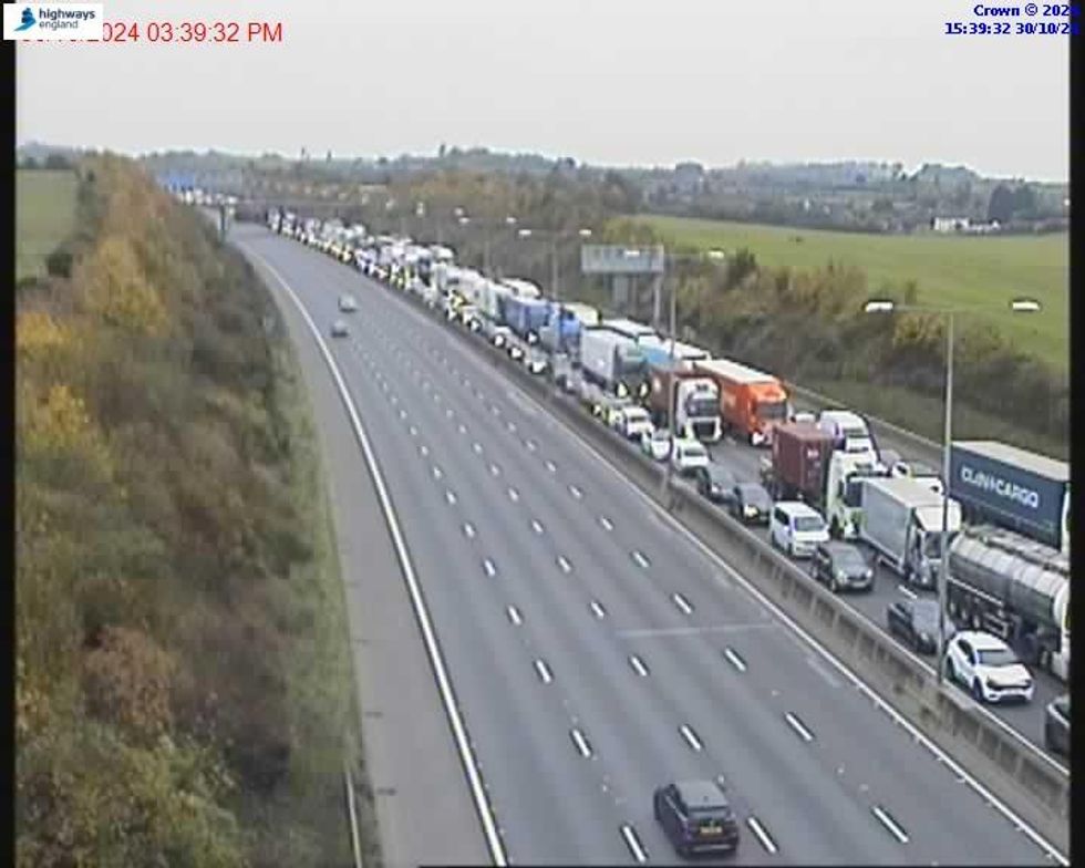 Delays outside the Dartford Crossing