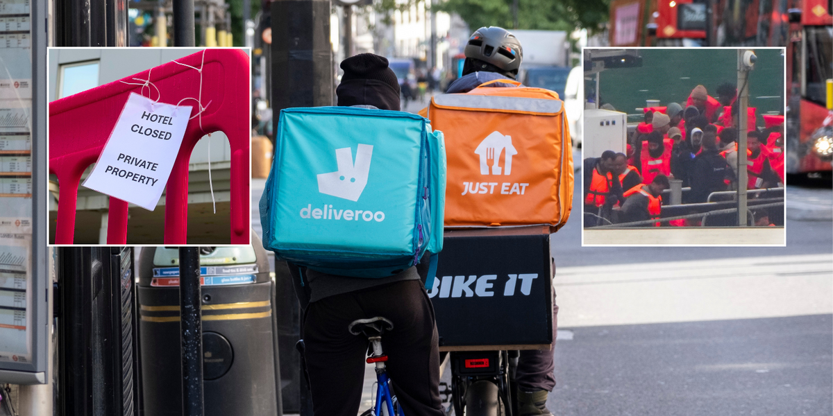 NextImg:Migrant hotels used as hubs for illegal 'dark economy' delivery jobs as asylum seekers earn £1k per WEEK