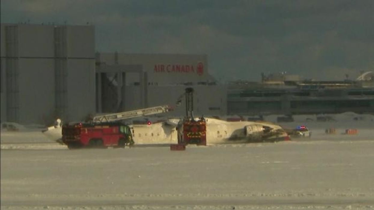 At least eight injured after Delta Airlines plane 'crashes and flips' at Toronto Pearson Airport