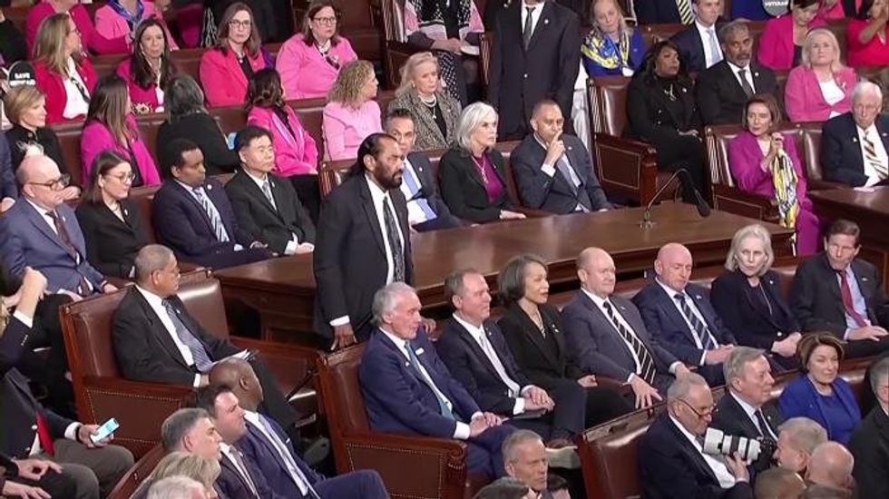 Democrat lawmaker hauled out of US Capitol after launching scathing protest against Donald Trump