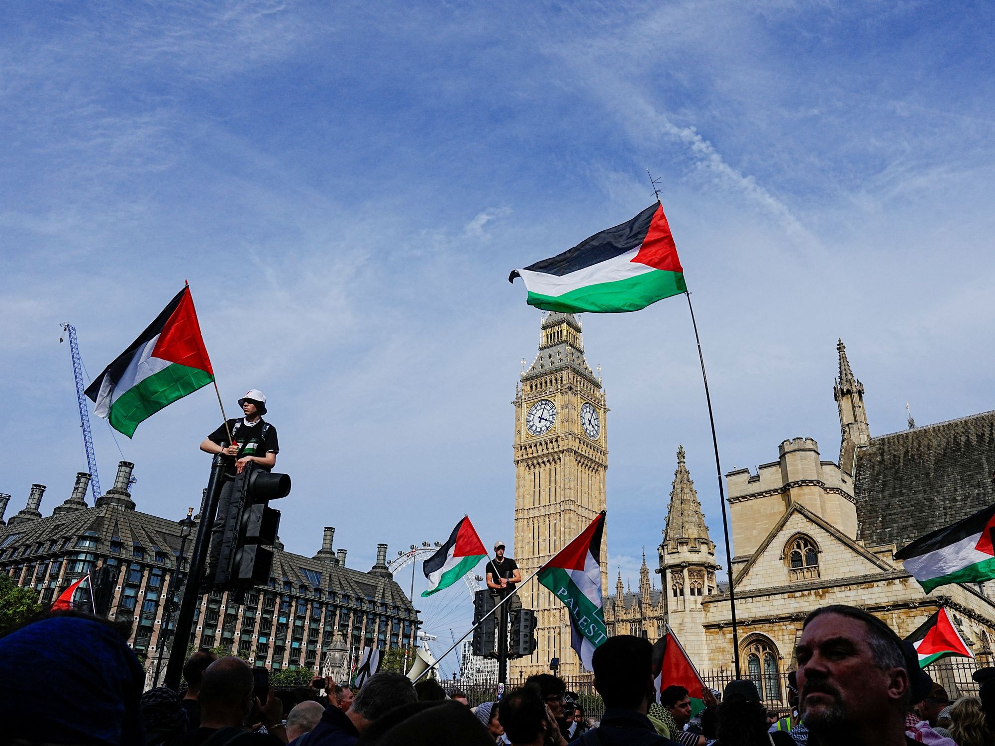Demonstrators attend the "Lift The Ban" rally organised by Defend Our Juries,