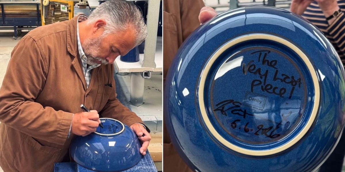 Final Denby piece signed off as historic pottery firm closes its doors after 217 years Final Denby piece signed off as historic pottery firm closes its doors after 217 years