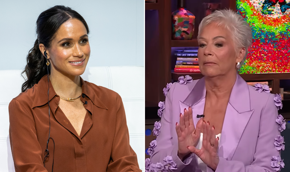 Denise Welch and Meghan Markle